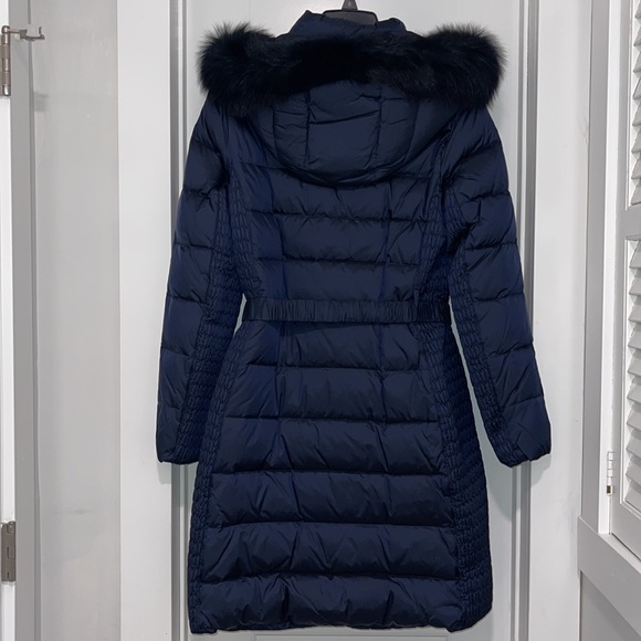 NWT DVF Jackie Iridescent Down Coat with Fox Fur -
100% Bloomingdale's Exclusive - Picture 6 of 12